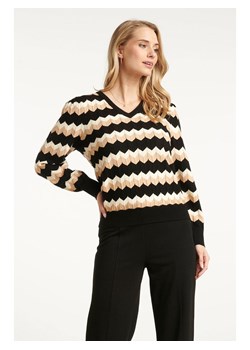 Smashed Lemon Sweter w kolorze czarno-beżowym ze sklepu Limango Polska w kategorii Swetry damskie - zdjęcie 188601619