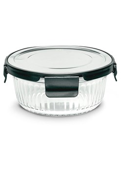 IRIS Barcelona Pojemnik w kolorze srebrno-czarnym - 620 ml ze sklepu Limango Polska w kategorii Pojemniki kuchenne - zdjęcie 188603467