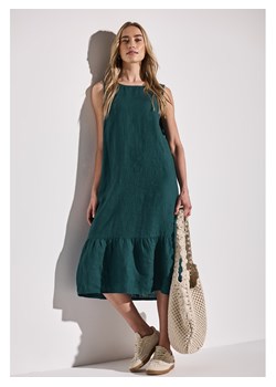 Street One Lniana sukienka w kolorze morskim ze sklepu Limango Polska w kategorii Sukienki - zdjęcie 188606179