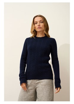 Just Cashmere Kaszmirowy sweter "Alice" w kolorze granatowym ze sklepu Limango Polska w kategorii Swetry damskie - zdjęcie 188608225