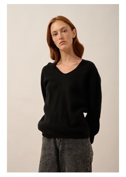 Just Cashmere Kaszmirowy sweter "Amrita" w kolorze czarnym ze sklepu Limango Polska w kategorii Swetry damskie - zdjęcie 188608258