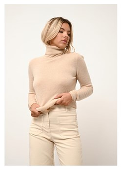Just Cashmere Kaszmirowy golf "Ava" w kolorze beżowym ze sklepu Limango Polska w kategorii Swetry damskie - zdjęcie 188608307