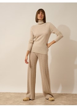 Just Cashmere Kaszmirowy sweter "Ava" w kolorze beżowym ze sklepu Limango Polska w kategorii Swetry damskie - zdjęcie 188608347