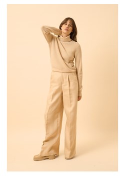 Just Cashmere Kaszmirowy golf "Billy" w kolorze beżowym ze sklepu Limango Polska w kategorii Swetry damskie - zdjęcie 188608398