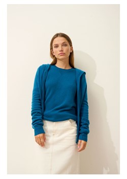 Just Cashmere Kaszmirowy kardigan "Debbie" w kolorze niebieskim ze sklepu Limango Polska w kategorii Swetry damskie - zdjęcie 188608528