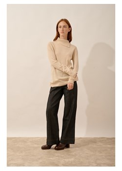 Just Cashmere Kaszmirowy golf "Dundee" w kolorze beżowym ze sklepu Limango Polska w kategorii Swetry damskie - zdjęcie 188608546