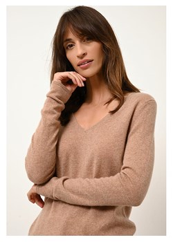 Just Cashmere Kaszmirowy sweter "Joan" w kolorze karmelowym ze sklepu Limango Polska w kategorii Swetry damskie - zdjęcie 188608778