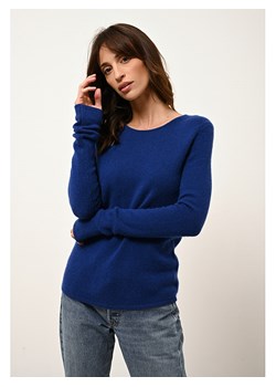 Just Cashmere Kaszmirowy sweter "Joyce" w kolorze niebieskim ze sklepu Limango Polska w kategorii Swetry damskie - zdjęcie 188608857