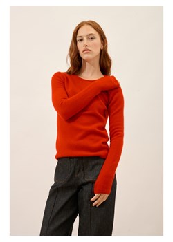 Just Cashmere Kaszmirowy sweter "Joyce" w kolorze czerwonym ze sklepu Limango Polska w kategorii Swetry damskie - zdjęcie 188608877