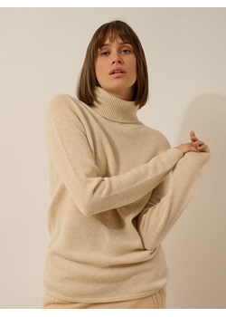 Just Cashmere Kaszmirowy sweter "June" w kolorze kremowym ze sklepu Limango Polska w kategorii Swetry damskie - zdjęcie 188608908