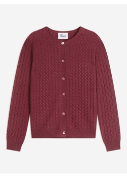 Just Cashmere Kaszmirowy kardigan "Laura" w kolorze bordowym ze sklepu Limango Polska w kategorii Swetry damskie - zdjęcie 188609038