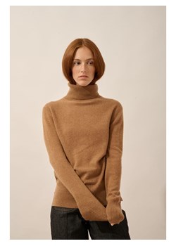 Just Cashmere Kaszmirowy golf "Lexie" w kolorze jasnobrązowym ze sklepu Limango Polska w kategorii Swetry damskie - zdjęcie 188609079