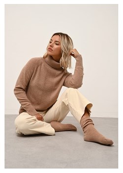 Just Cashmere Kaszmirowy golf w kolorze beżowym ze sklepu Limango Polska w kategorii Swetry damskie - zdjęcie 188609085