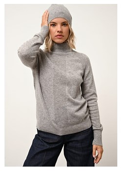 Just Cashmere Kaszmirowy golf w kolorze szarym ze sklepu Limango Polska w kategorii Swetry damskie - zdjęcie 188609097