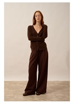 Just Cashmere Kaszmirowy kardigan "Norma" w kolorze brązowym ze sklepu Limango Polska w kategorii Swetry damskie - zdjęcie 188609289