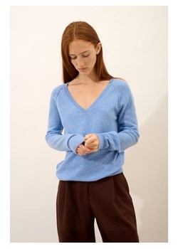 Just Cashmere Kaszmirowy sweter "Phoebe" w kolorze błękitnym ze sklepu Limango Polska w kategorii Swetry damskie - zdjęcie 188609327