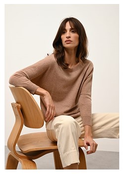 Just Cashmere Kaszmirowy sweter "Rebecca" w kolorze karmelowym ze sklepu Limango Polska w kategorii Swetry damskie - zdjęcie 188609347
