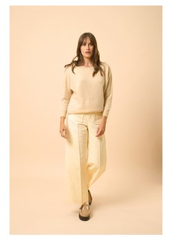 Just Cashmere Kaszmirowy sweter "Rebecca" w kolorze beżowym ze sklepu Limango Polska w kategorii Swetry damskie - zdjęcie 188609366