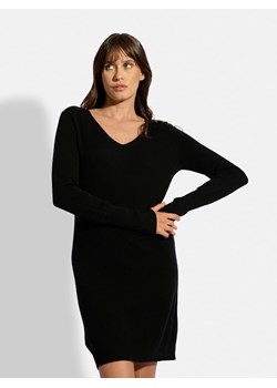 Just Cashmere Kaszmirowa sukienka "Tracy" w kolorze czarnym ze sklepu Limango Polska w kategorii Sukienki - zdjęcie 188609449