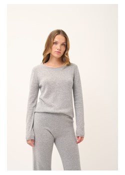 Just Cashmere Kaszmirowy sweter "Vivian" w kolorze jasnoszarym ze sklepu Limango Polska w kategorii Swetry damskie - zdjęcie 188609507