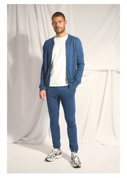Just Cashmere Kaszmirowy kardigan "Polnoon" w kolorze niebieskim ze sklepu Limango Polska w kategorii Swetry męskie - zdjęcie 188609559