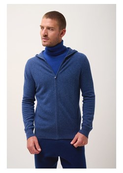 Just Cashmere Kaszmirowy kardigan "Elliot" w kolorze niebieskim ze sklepu Limango Polska w kategorii Swetry męskie - zdjęcie 188609725
