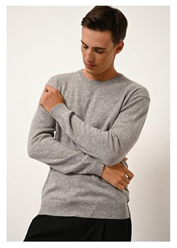 Just Cashmere Kaszmirowy sweter "Noe" w kolorze szarym ze sklepu Limango Polska w kategorii Swetry męskie - zdjęcie 188609945