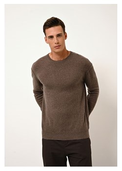 Just Cashmere Kaszmirowy sweter "Noe" w kolorze brązowym ze sklepu Limango Polska w kategorii Swetry męskie - zdjęcie 188609948