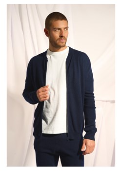 Just Cashmere Kaszmirowy kardigan "Polnoon" w kolorze granatowym ze sklepu Limango Polska w kategorii Swetry męskie - zdjęcie 188609968