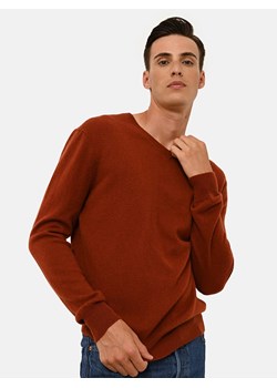 Just Cashmere Kaszmirowy sweter "Walt" w kolorze czerwonym ze sklepu Limango Polska w kategorii Swetry męskie - zdjęcie 188610099