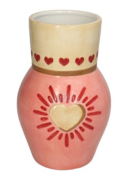 Kersten Wazon "Heart" w kolorze beżowo-jasnoróżowym - wys. 23 x Ø 14,5 cm ze sklepu Limango Polska w kategorii Wazony - zdjęcie 188614545