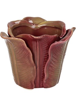 Kersten Doniczka "Cabbage" w kolorze jasnobrązowo-fioletowym - wys. 8,2 x Ø 10,8 cm ze sklepu Limango Polska w kategorii Doniczki i osłonki - zdjęcie 188614648