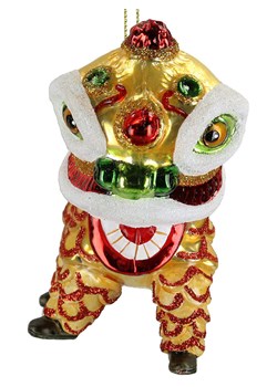 Kersten Bombka ''Chinese Lion'' w kolorze złotym - wys. 11 cm ze sklepu Limango Polska w kategorii Dekoracje bożonarodzeniowe - zdjęcie 188614666