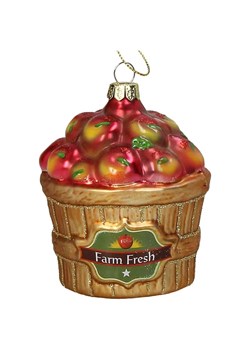 Kersten Ozdoba choinkowa "Apple Crate" w kolorze złoto-czerwonym - wys. 9,5 cm ze sklepu Limango Polska w kategorii Dekoracje bożonarodzeniowe - zdjęcie 188614678