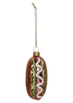 Kersten Bombka "Hotdog" ze wzorem - wys. 10 cm ze sklepu Limango Polska w kategorii Dekoracje bożonarodzeniowe - zdjęcie 188614689