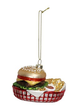 Kersten Ozdoba choinkowa "Hamburger Fries" ze wzorem - szer. 10 cm ze sklepu Limango Polska w kategorii Dekoracje bożonarodzeniowe - zdjęcie 188614696