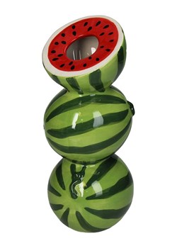 Kersten Wazon "Watermelon" w kolorze zielono-czerwonym - 9,7 x 21,7 x 9,5 cm ze sklepu Limango Polska w kategorii Wazony - zdjęcie 188614765