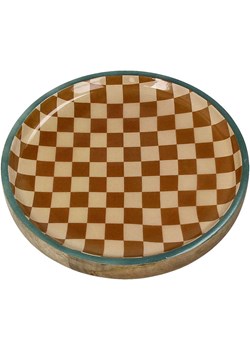 Kersten Talerz śniadaniowy "Checker" w kolorze beżowo-jasnobrązowym - Ø 20 cm ze sklepu Limango Polska w kategorii Naczynia - zdjęcie 188614787
