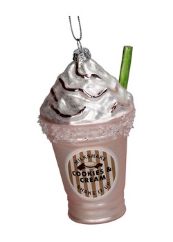 Kersten Ozdoba choinkowa "Milkshake" w kolorze jasnoróżowym - wys. 13 cm ze sklepu Limango Polska w kategorii Dekoracje bożonarodzeniowe - zdjęcie 188614826