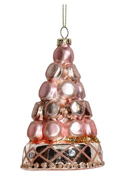 Kersten Bombka "Macaron" w kolorze jasnoróżowo-złotym - wys. 10 cm ze sklepu Limango Polska w kategorii Dekoracje bożonarodzeniowe - zdjęcie 188614898