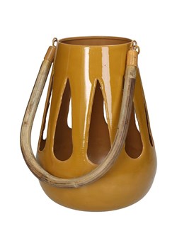 Kersten Lampion w kolorze musztardowym - wys. 22 x Ø 16 cm ze sklepu Limango Polska w kategorii Świeczniki - zdjęcie 188614929