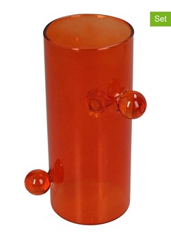 Kersten Wazony (2 szt.) w kolorze pomarańczowym - wys. 15 x Ø 8,8 cm ze sklepu Limango Polska w kategorii Wazony - zdjęcie 188614989