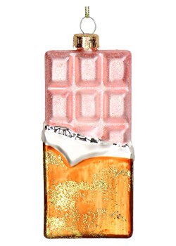 Kersten Bombka "Chocolate Bar" w kolorze jasnoróżowo-złotym - wys. 11,5 cm ze sklepu Limango Polska w kategorii Dekoracje bożonarodzeniowe - zdjęcie 188614995
