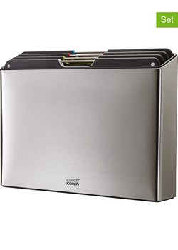 JosephJoseph 5-częściowy zestaw w kolorze srebrno-czarnym ze sklepu Limango Polska w kategorii Deski - zdjęcie 188615135