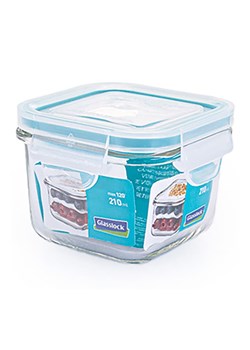 Glasslock Pojemnik w kolorze błękitnym do mikrofalówki - 210 ml ze sklepu Limango Polska w kategorii Pojemniki kuchenne - zdjęcie 188615477