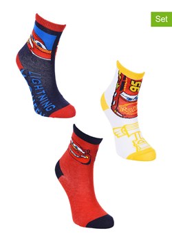 Disney Cars Skarpety (3 pary) "Auta" ze wzorem ze sklepu Limango Polska w kategorii Skarpetki dziecięce - zdjęcie 188615875