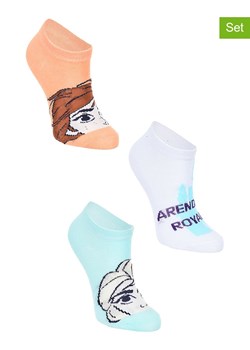 FROZEN Skarpety (3 pary) "Kraina Lodu" ze wzorem ze sklepu Limango Polska w kategorii Skarpetki dziecięce - zdjęcie 188615909