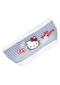 Hello Kitty Opaska "Hello Kitty" w kolorze niebiesko-białym ze sklepu Limango Polska w kategorii Czapki dziecięce - zdjęcie 188615957