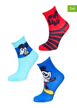 Disney Mickey Mouse Skarpety (3 pary) "Myszka Miki" ze wzorem ze sklepu Limango Polska w kategorii Skarpetki dziecięce - zdjęcie 188616027
