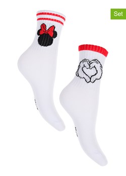 Disney Minnie Mouse Skarpety (2 pary) "Minnie" w kolorze białym ze sklepu Limango Polska w kategorii Skarpetki dziecięce - zdjęcie 188616055
